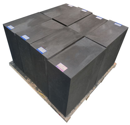 ダークグレー 滑らかなリチウム電池 グラフィットブロック 1.80 G/Cm3 12μm粒寸